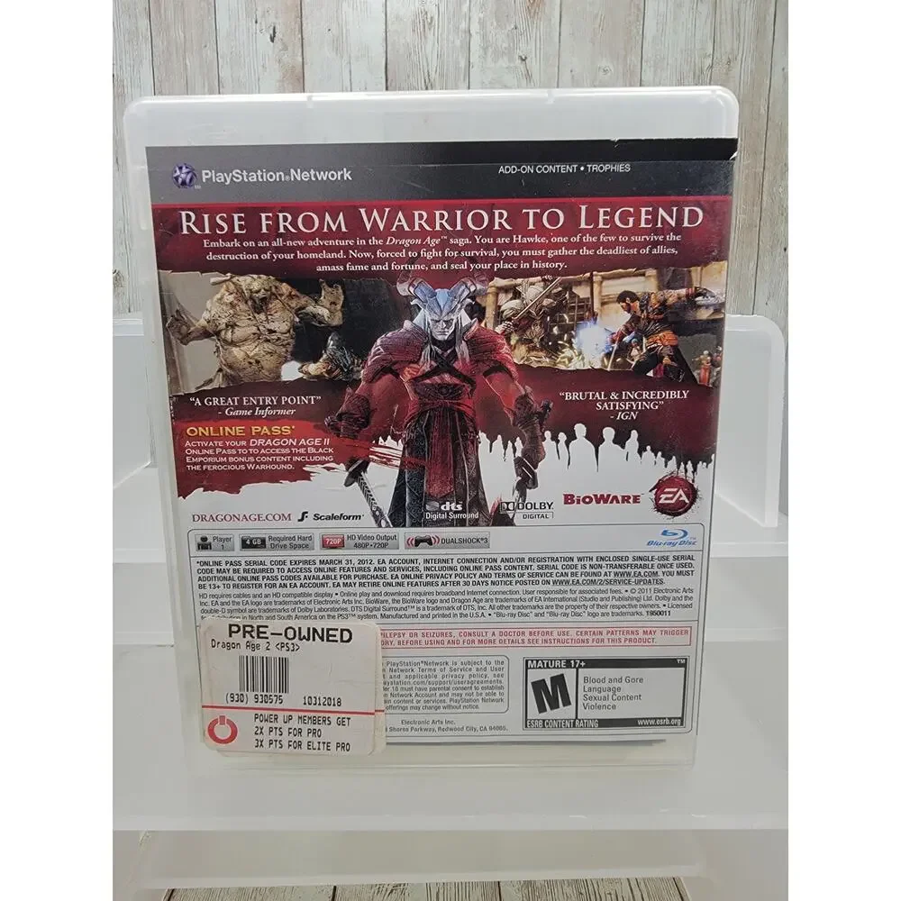Dragon Age II Sony PlayStation 3 PS3 Game-Tested